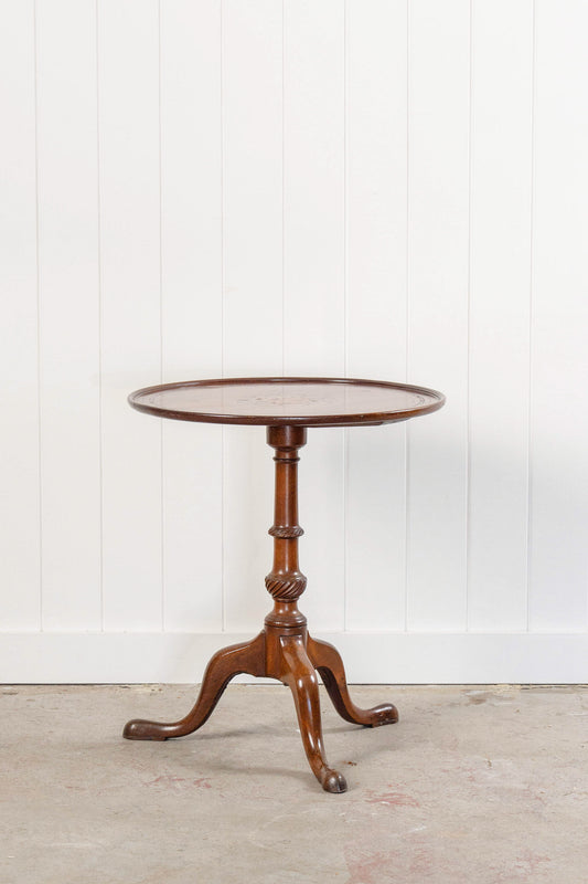 Sheraton Revival Inlay Mahogany Pedestal Table (c. 1820)