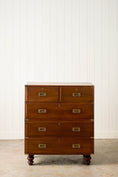 Load image into Gallery viewer, Early 19th Century English Mahogany Campaign Chest (c. 1830)
