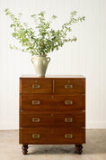 Load image into Gallery viewer, Early 19th Century English Mahogany Campaign Chest (c. 1830)
