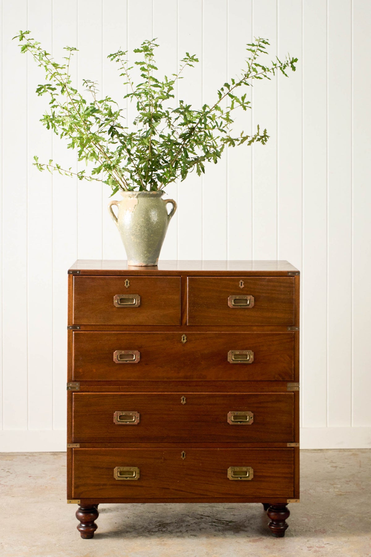 Early 19th Century English Mahogany Campaign Chest (c. 1830)
