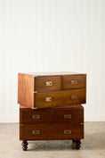 Load image into Gallery viewer, Early 19th Century English Mahogany Campaign Chest (c. 1830)
