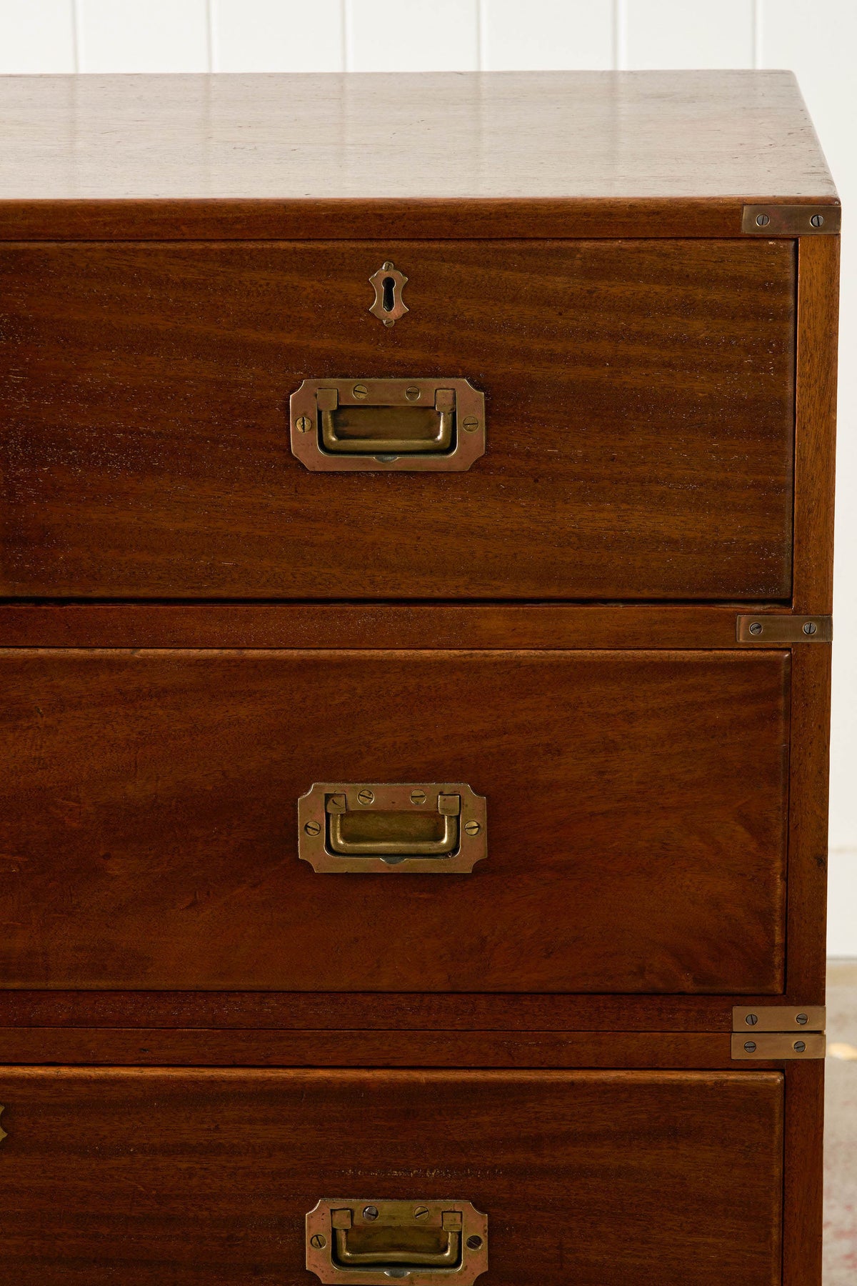 Early 19th Century English Mahogany Campaign Chest (c. 1830)