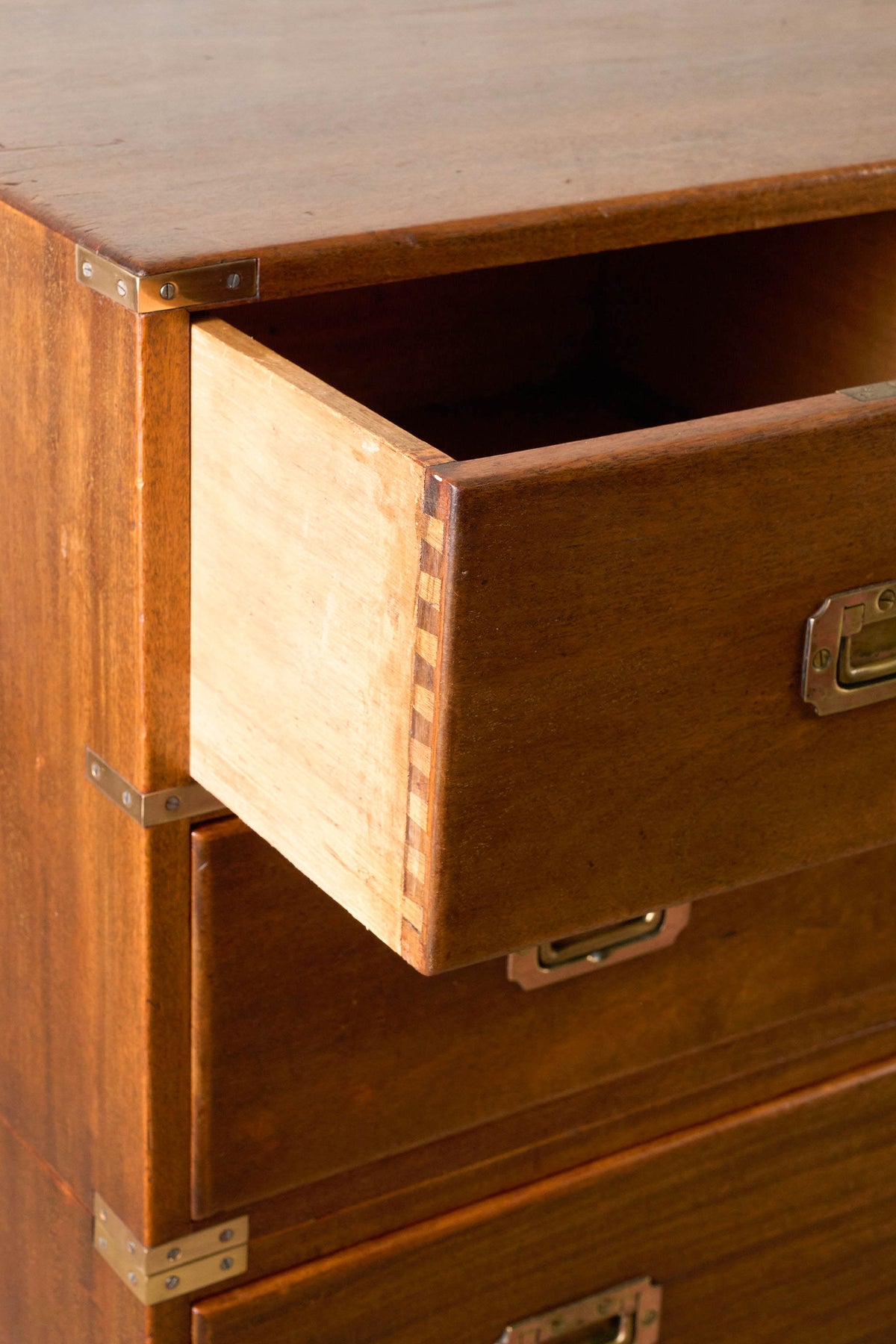 Early 19th Century English Mahogany Campaign Chest (c. 1830)