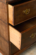 Load image into Gallery viewer, 18th Century 3-Drawer Oak Chest On Bun Feet

