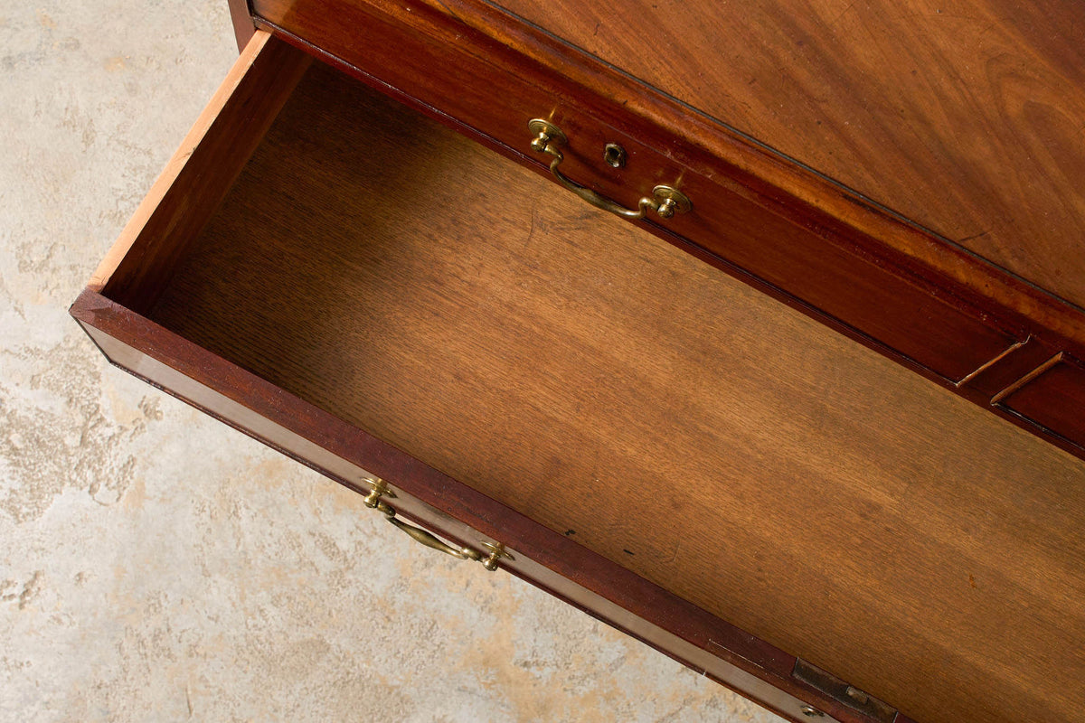 Georgian Mahogany Unusually Wide 2-Over-3 Chest
