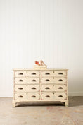 Load image into Gallery viewer, English Painted Pine 8-Drawer Bank of Drawer (c. 1930)
