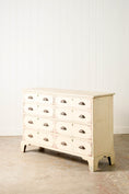 Load image into Gallery viewer, English Painted Pine 8-Drawer Bank of Drawer (c. 1930)
