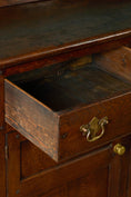 Load image into Gallery viewer, 19th Century Welsh Oak Dresser Base With Blue Painted Rack

