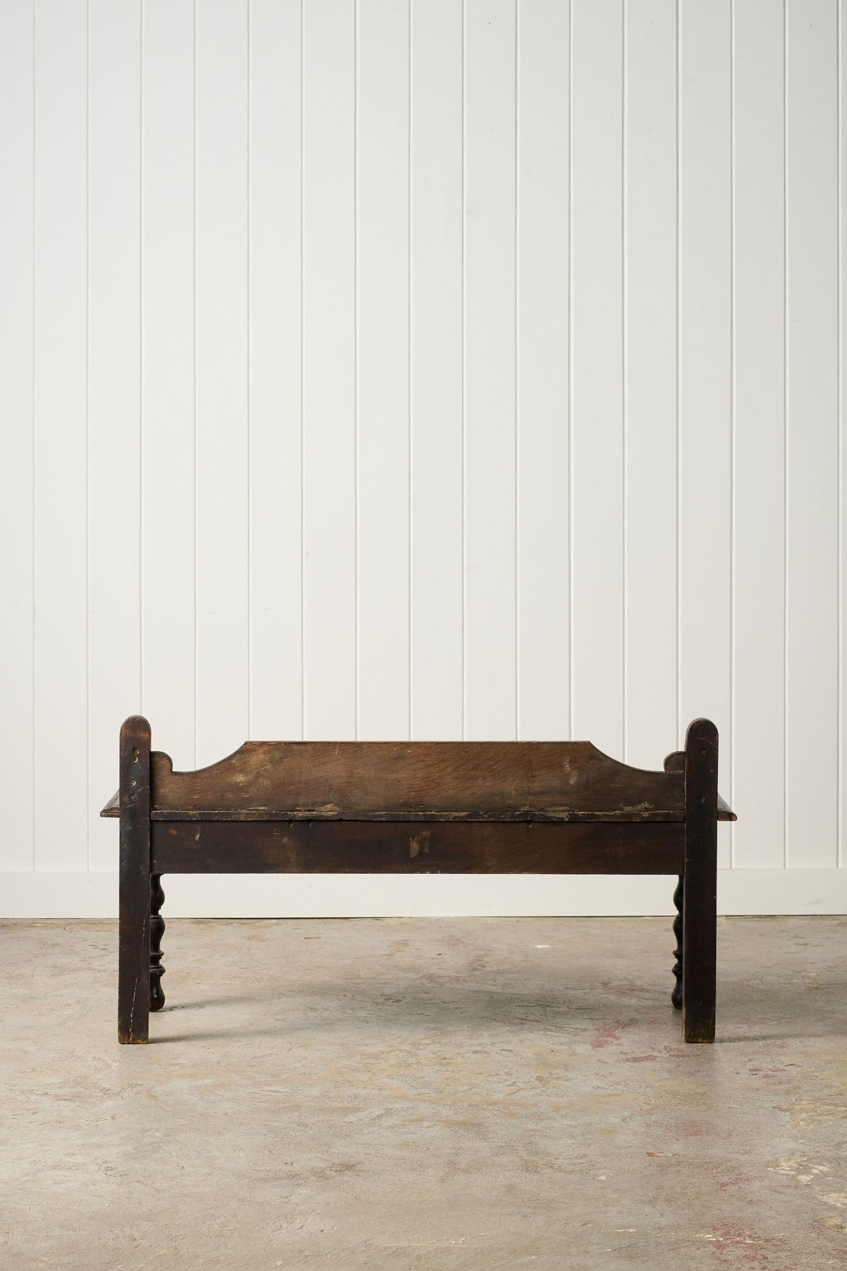19th Century Victorian Oak Carved Bench