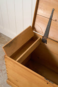 Load image into Gallery viewer, 19th Century English Pine Trunk with Exposed Joinery
