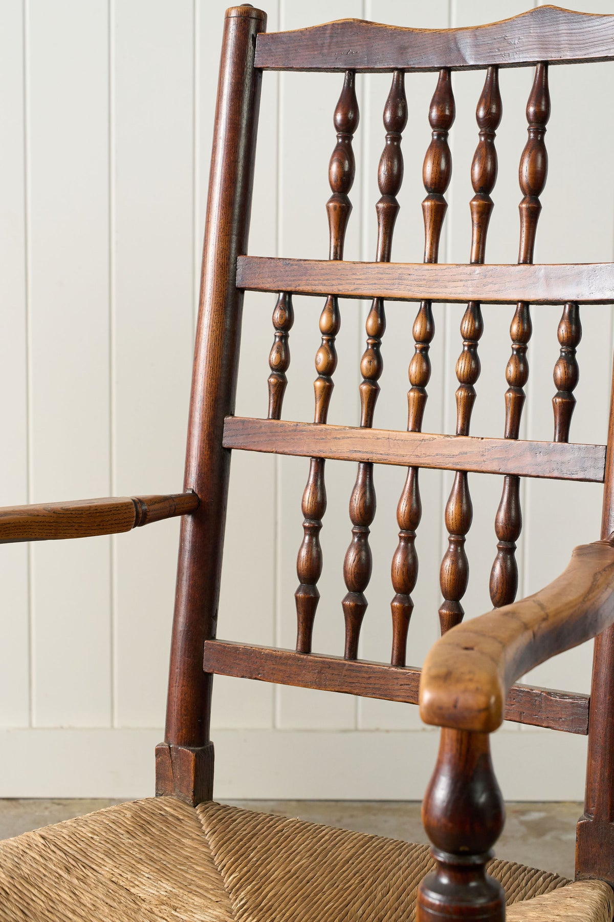 PAIR of 18th Century Lancaster Spindle Back Armchairs