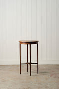Load image into Gallery viewer, Edwardian Round Mahogany Side Table with Fine Bone Inlay
