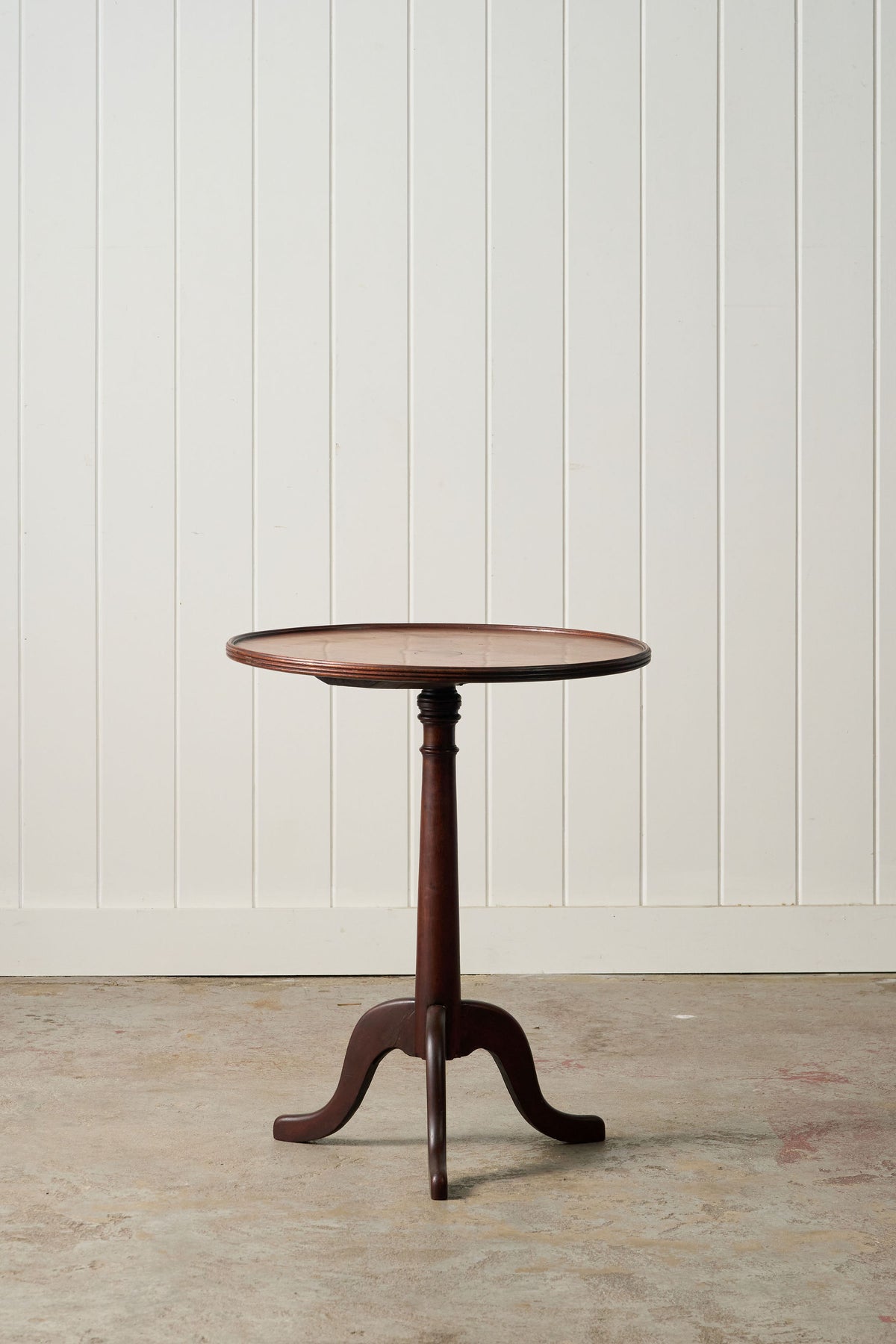 19th Century English Wine Table with Lip (c. 1880)