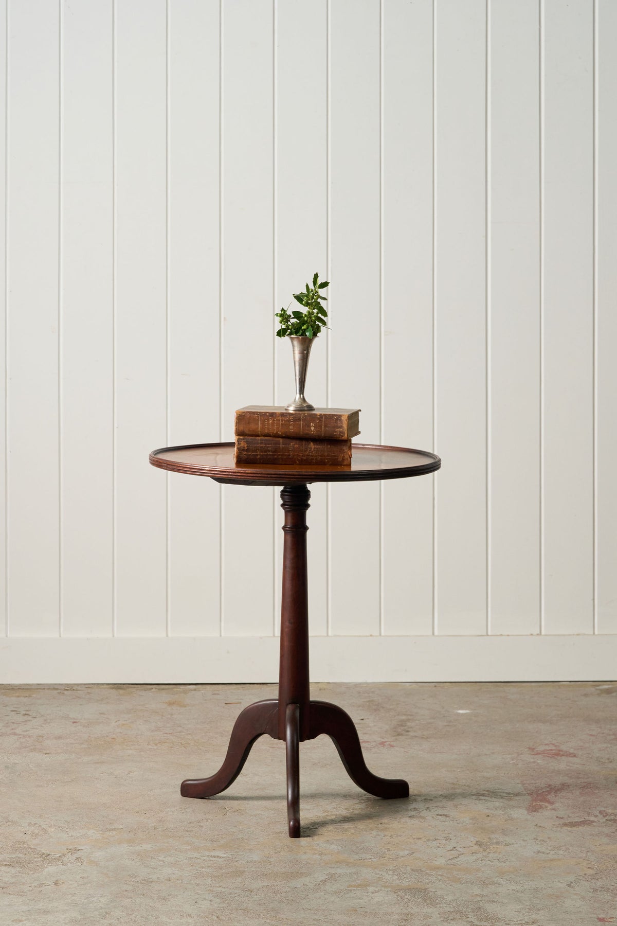 19th Century English Wine Table with Lip (c. 1880)