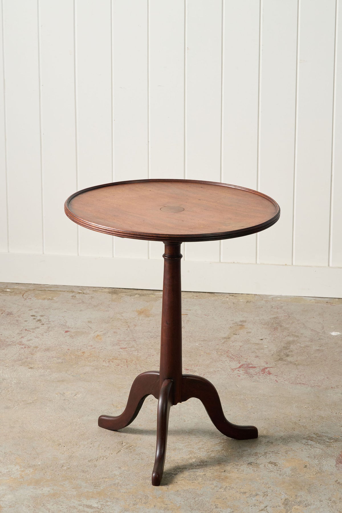 19th Century English Wine Table with Lip (c. 1880)