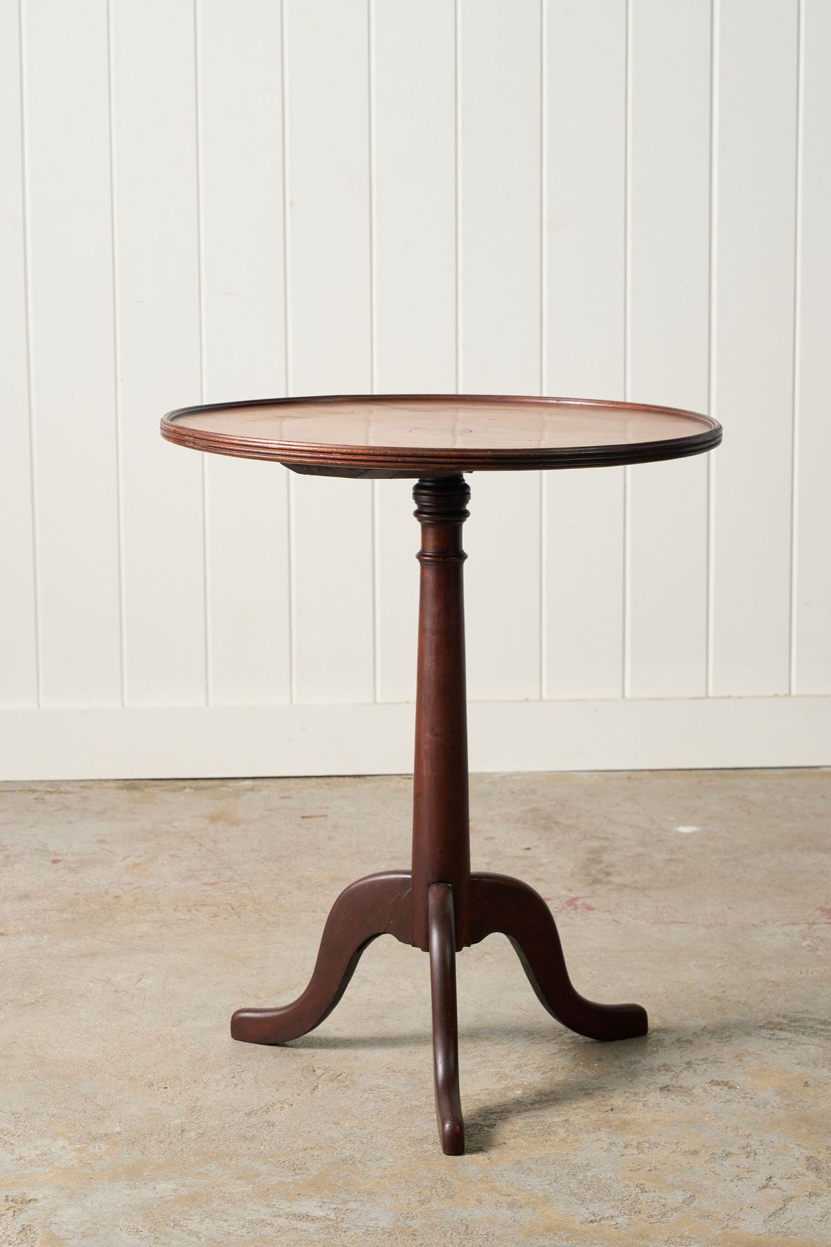 19th Century English Wine Table with Lip (c. 1880)