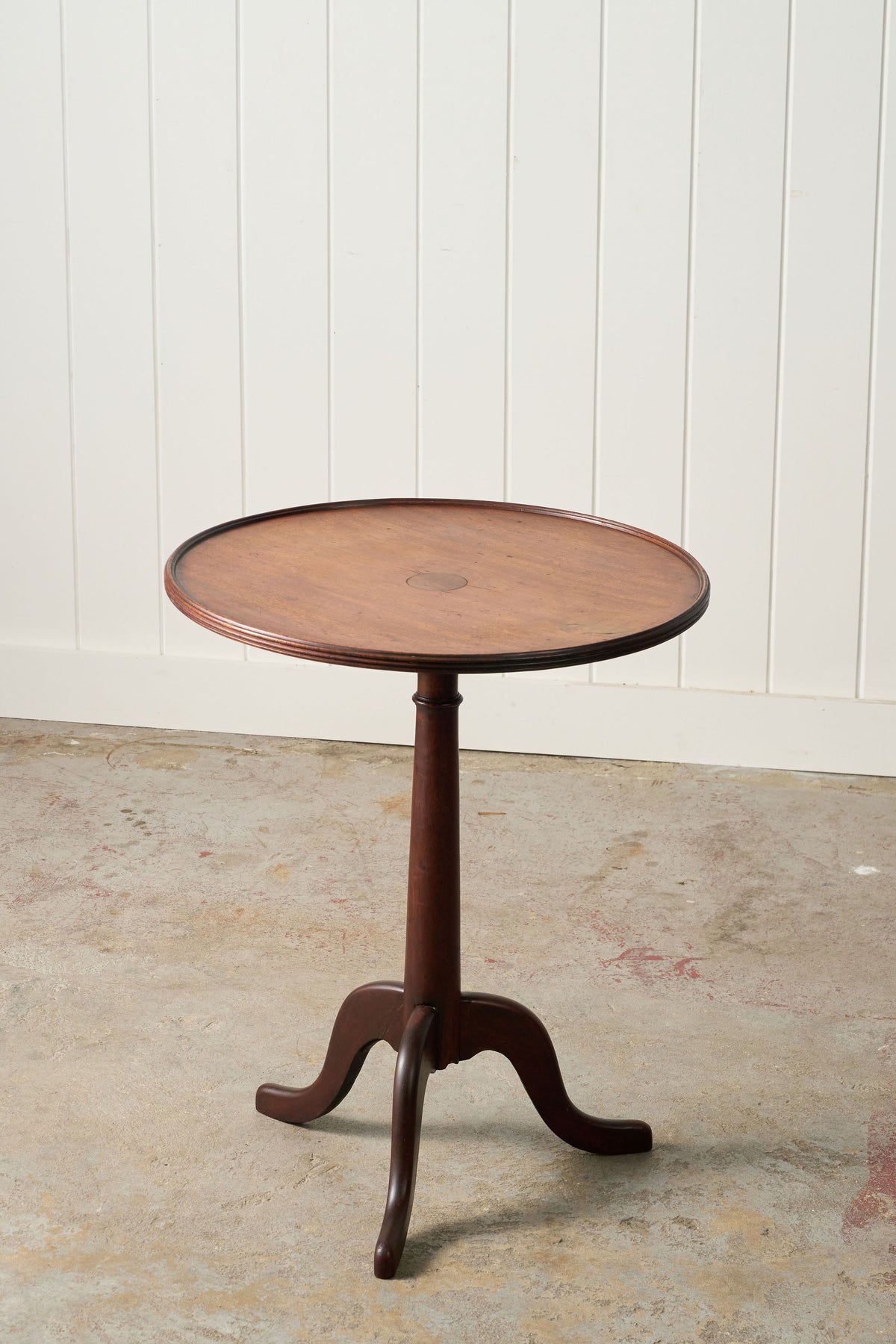 19th Century English Wine Table with Lip (c. 1880)