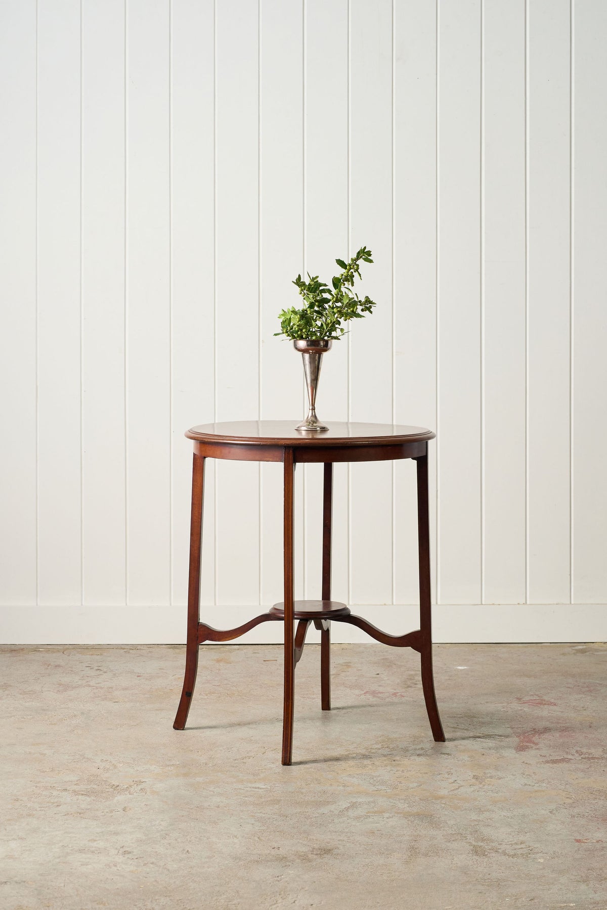 Edwardian Inlaid Mahogany Lamp Table