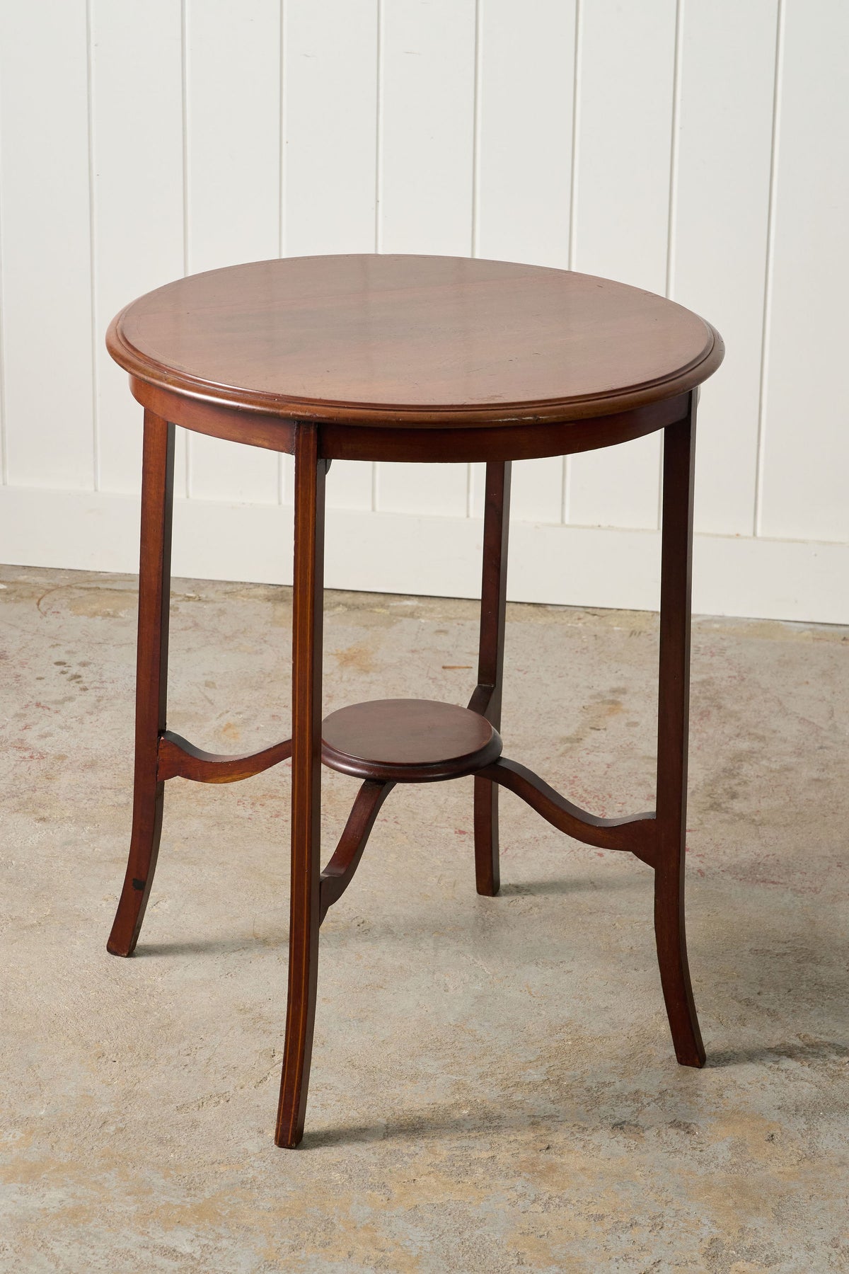 Edwardian Inlaid Mahogany Lamp Table