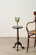 Load image into Gallery viewer, Petite Antique English Mahogany Wine Table with Claw Feet
