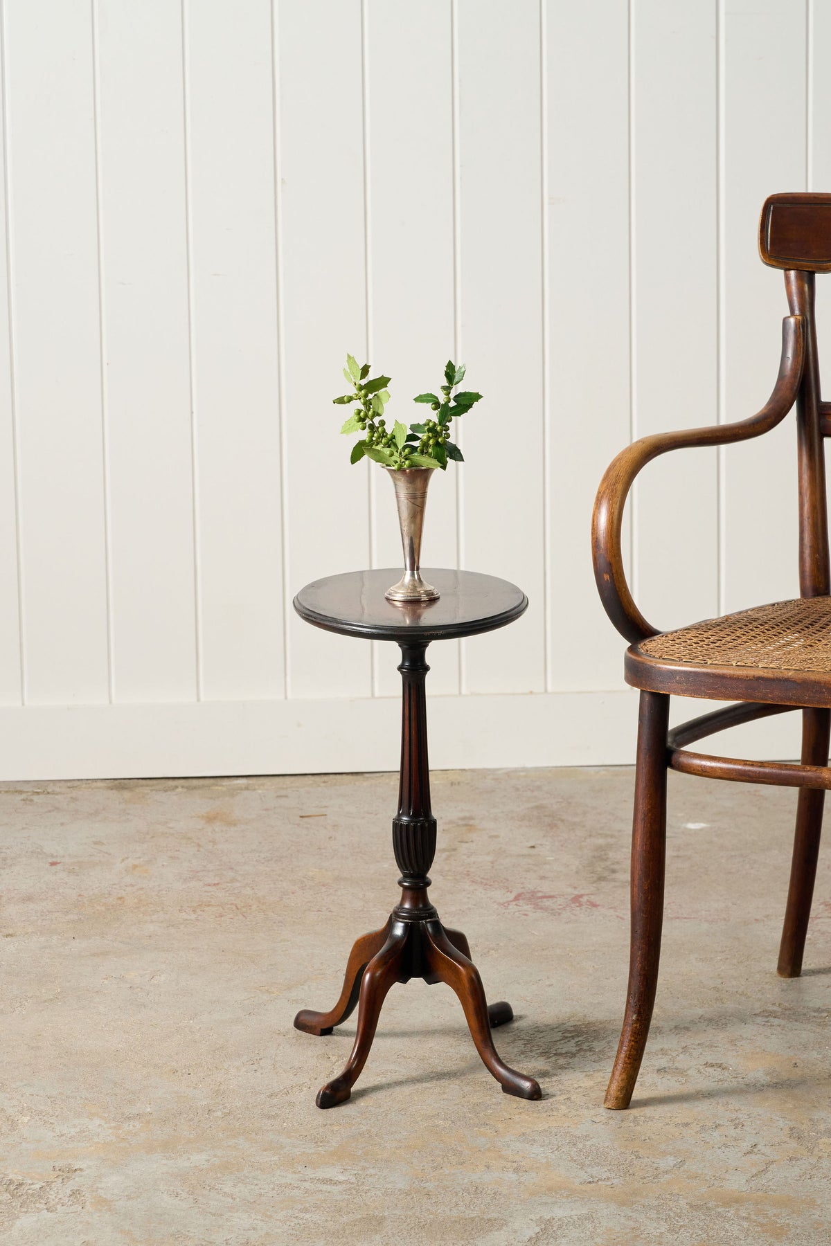 Antique English Mahogany Oval Wine Table