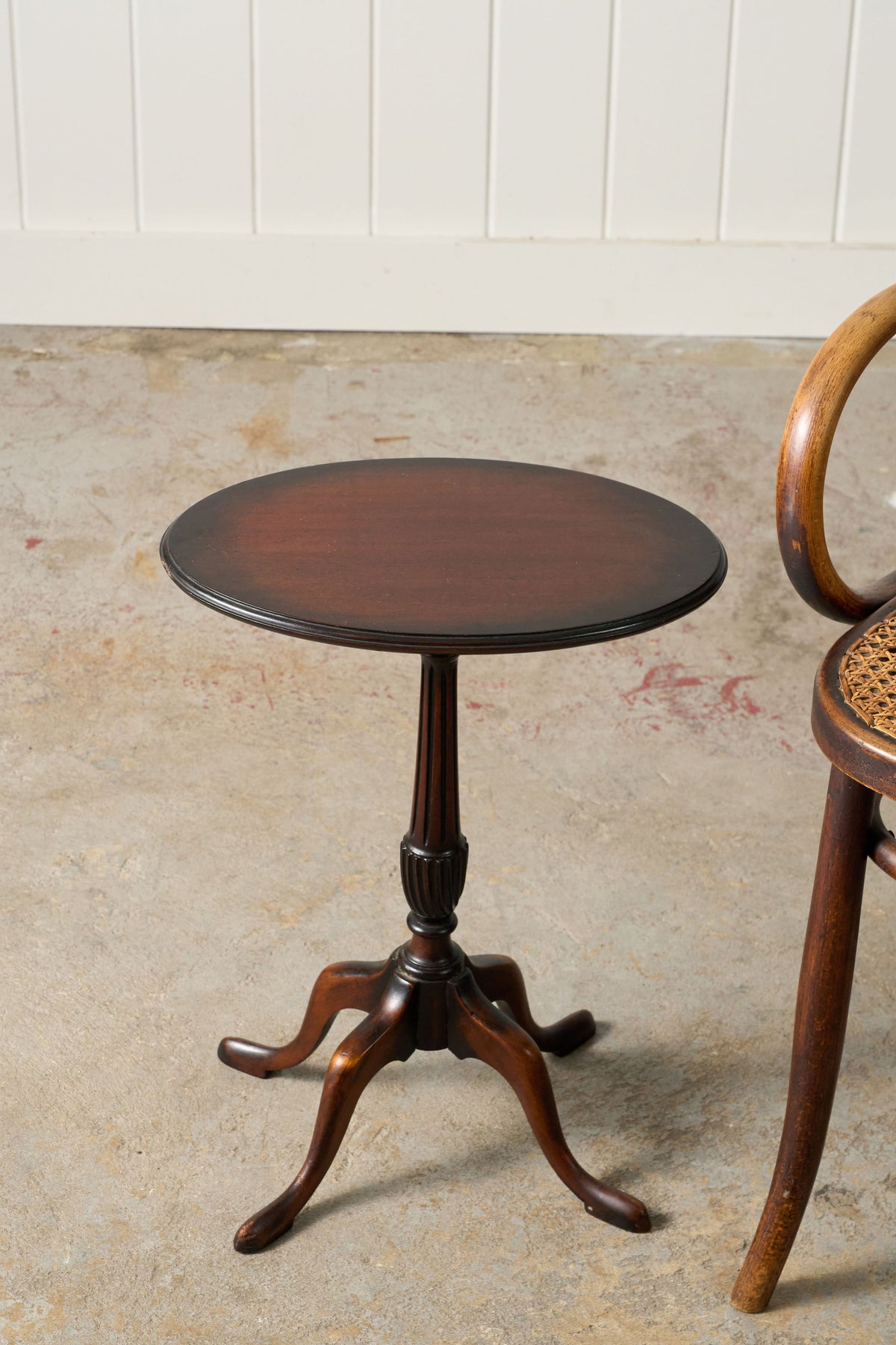 Antique English Mahogany Oval Wine Table
