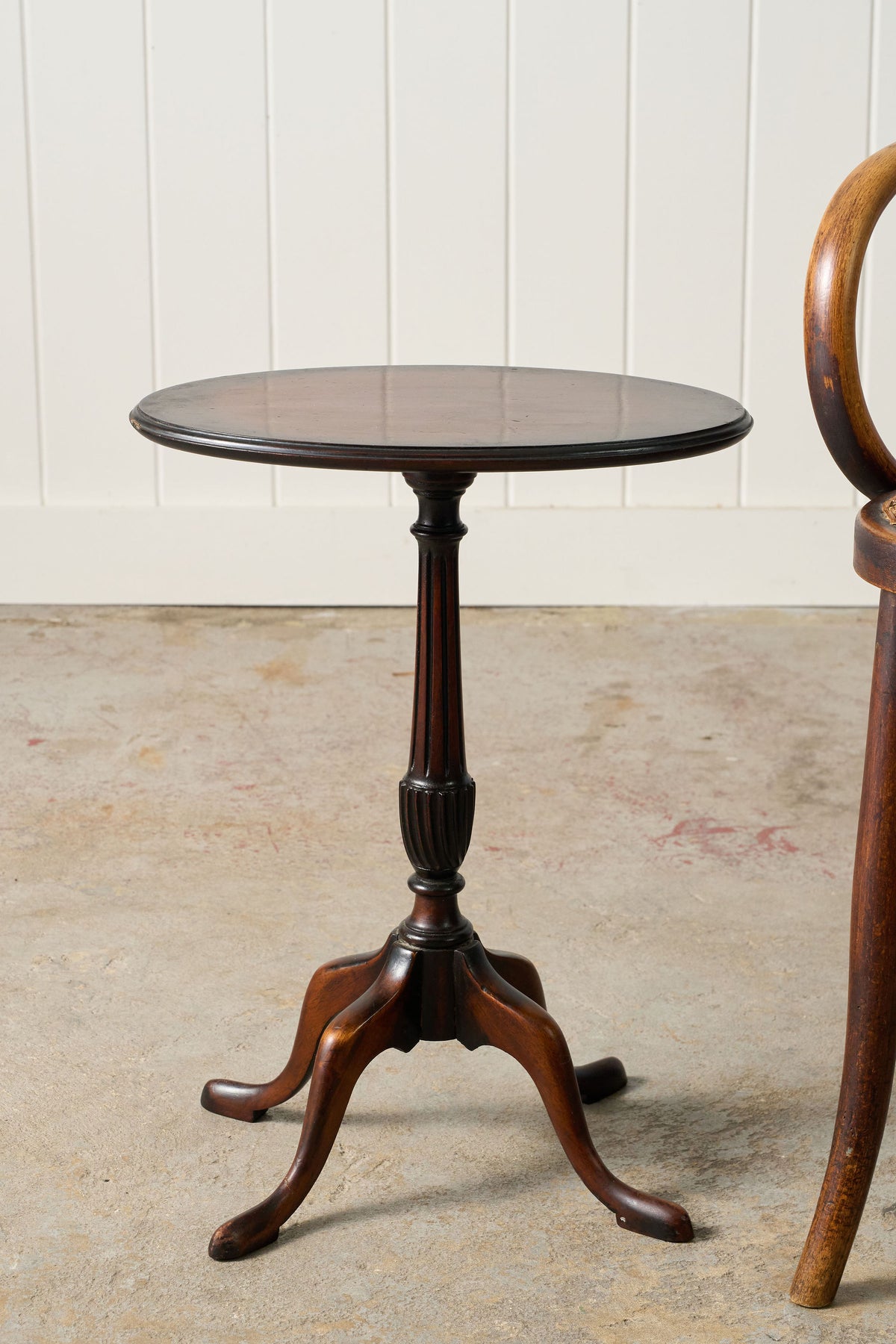 Antique English Mahogany Oval Wine Table