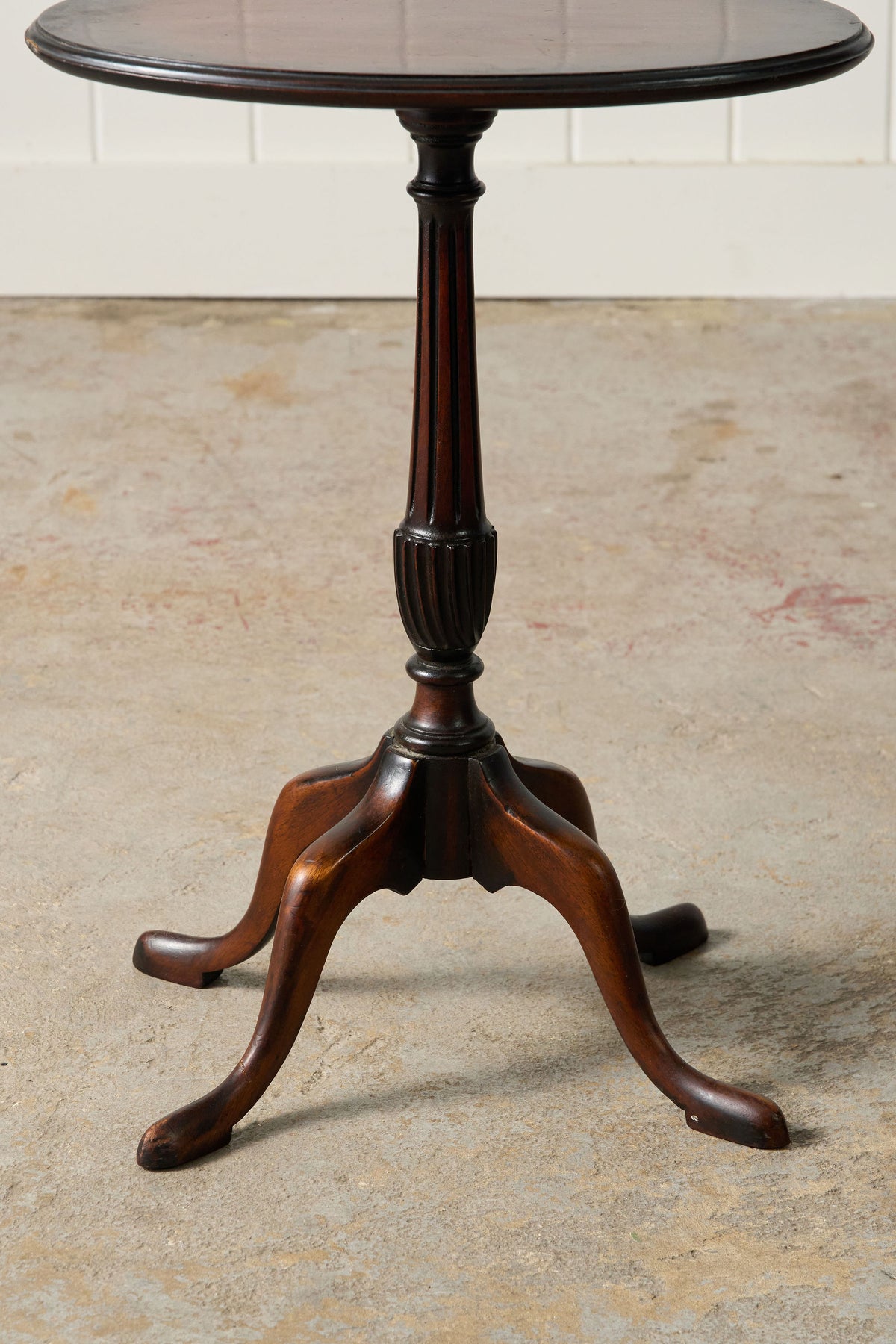 Antique English Mahogany Oval Wine Table