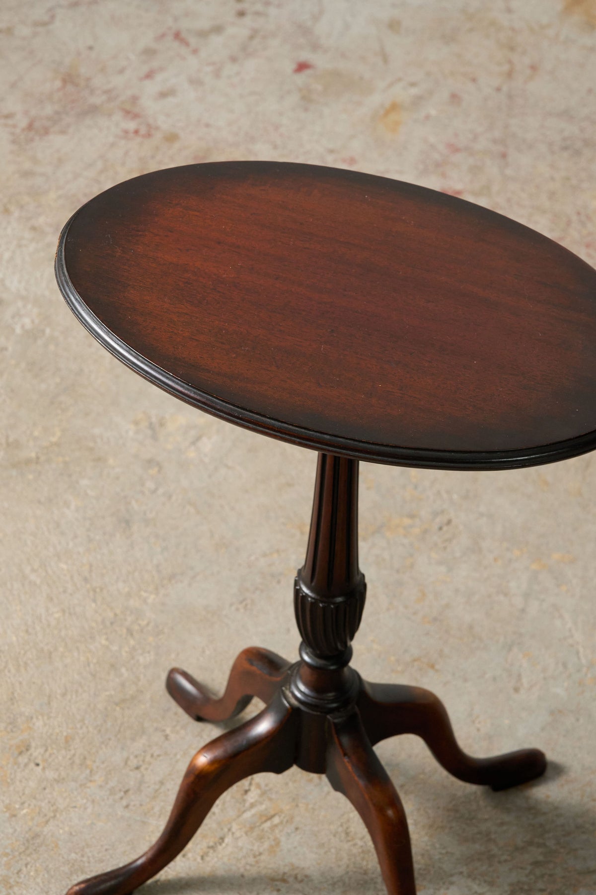 Antique English Mahogany Oval Wine Table