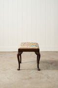 Load image into Gallery viewer, Georgian Stool with Floral Needlework
