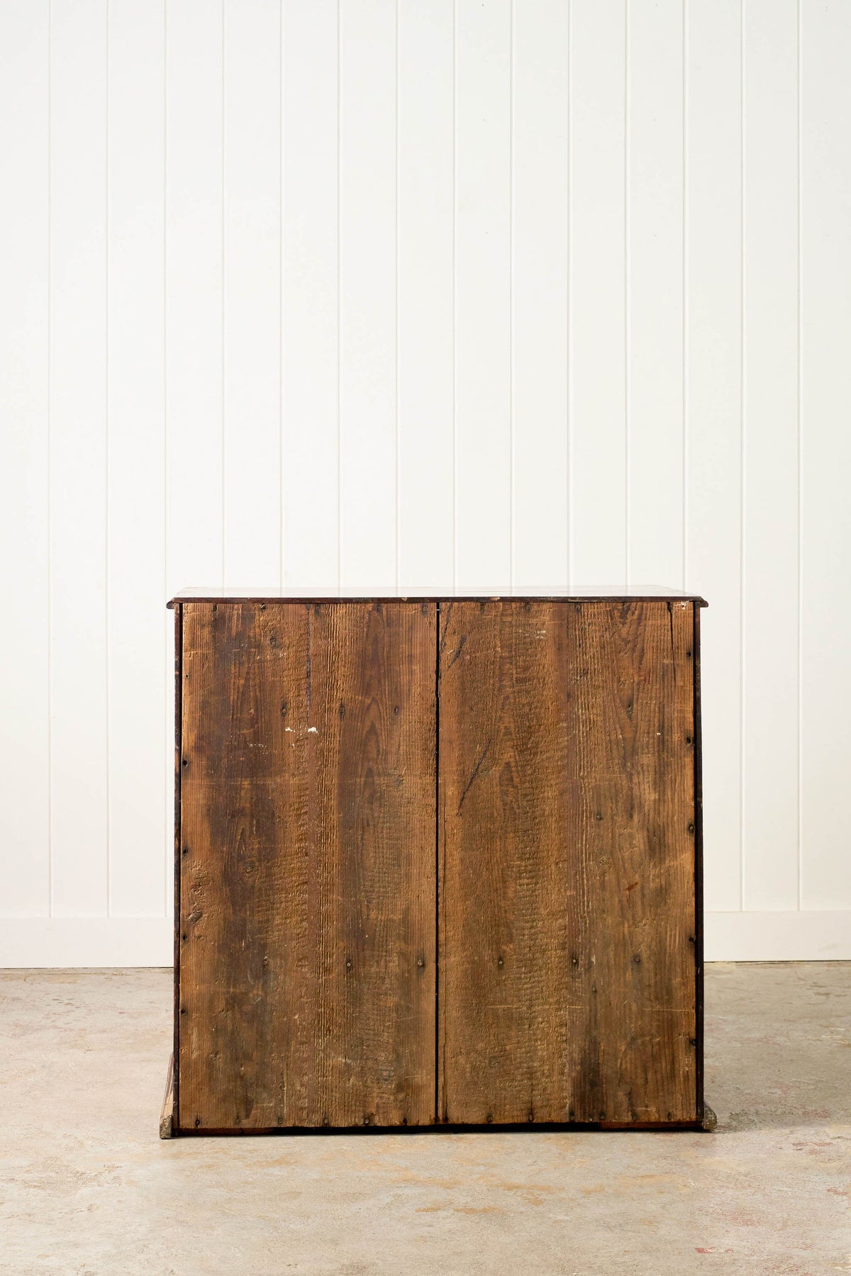 Victorian Mahogany Four Drawer Chest Of Drawers With Wooden Knobs