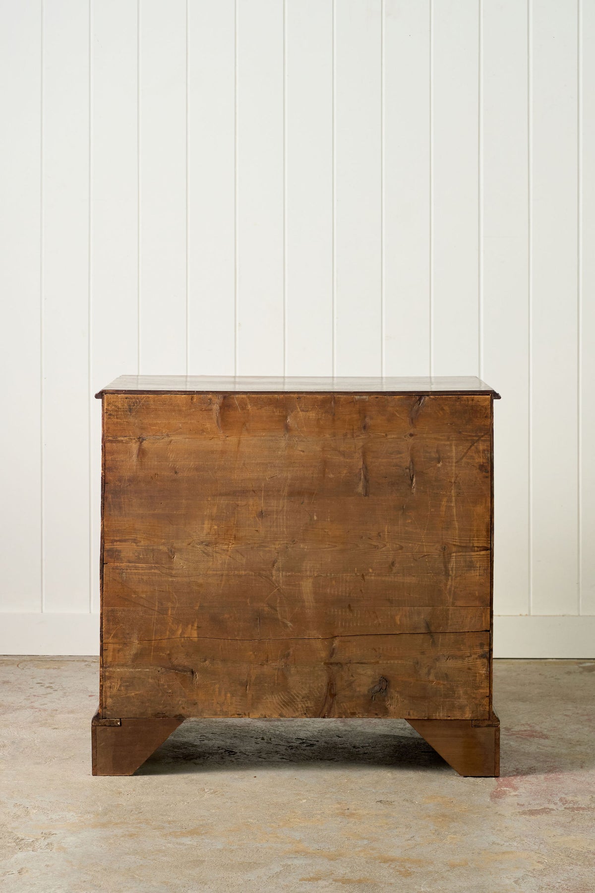 19th Century English Mahogany 4-Drawer Chest with Ring Pulls (c. 1820)