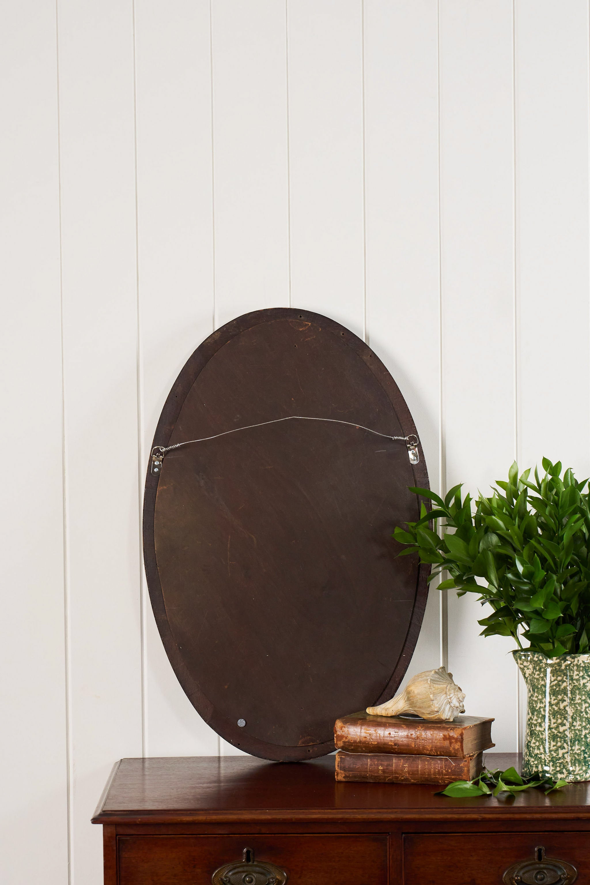 Oak Beveled Edge Mirror (c. 1920s)