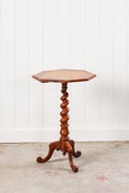 Load image into Gallery viewer, Victorian Rosewood Octagon Gameboard With Barley Twist Base
