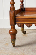 Load image into Gallery viewer, Victorian Four-Tier Whatnot with Bobbin Legs on Casters
