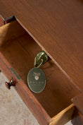 Load image into Gallery viewer, Victorian Mahogany Veneer 3-Drawer Desk
