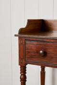 Load image into Gallery viewer, Victorian Mahogany Veneer 3-Drawer Desk
