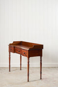 Load image into Gallery viewer, Victorian Mahogany Veneer 3-Drawer Desk

