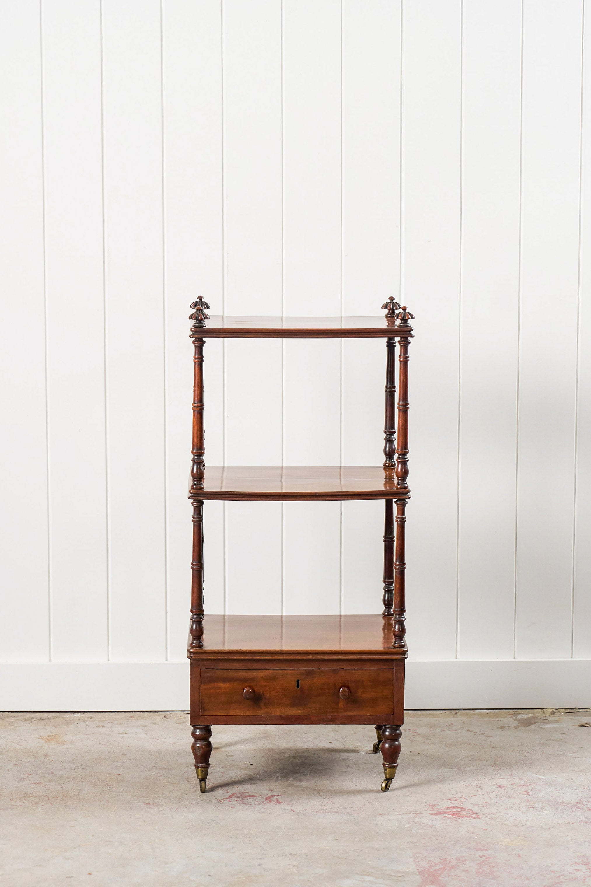 Three-Tier Regency Mahogany Whatnot