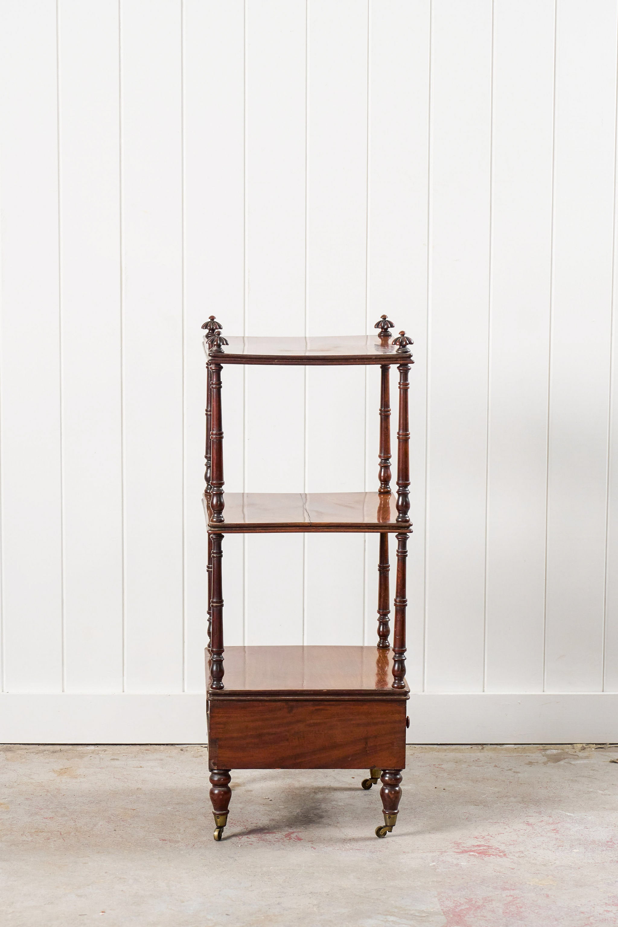 Three-Tier Regency Mahogany Whatnot