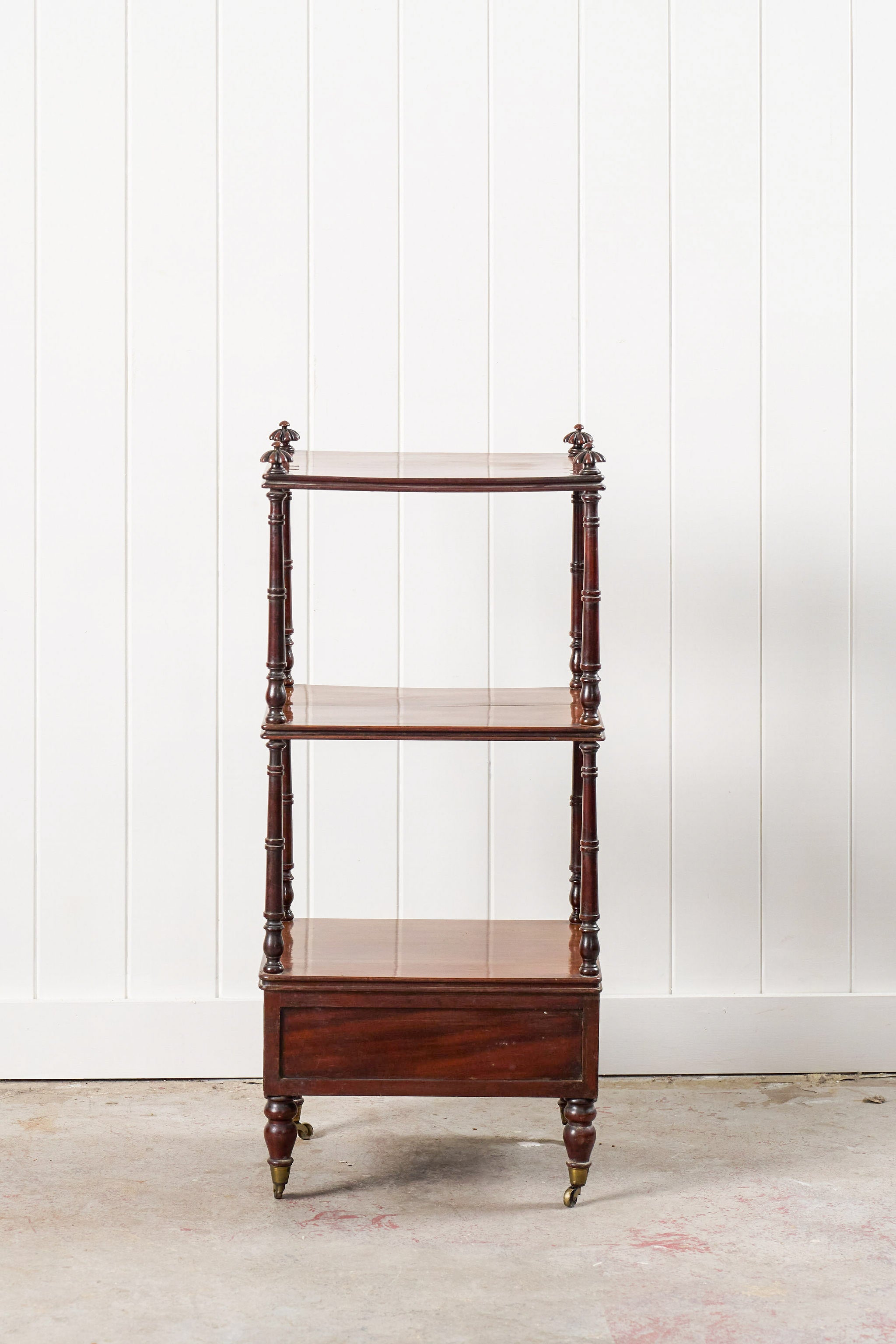 Three-Tier Regency Mahogany Whatnot