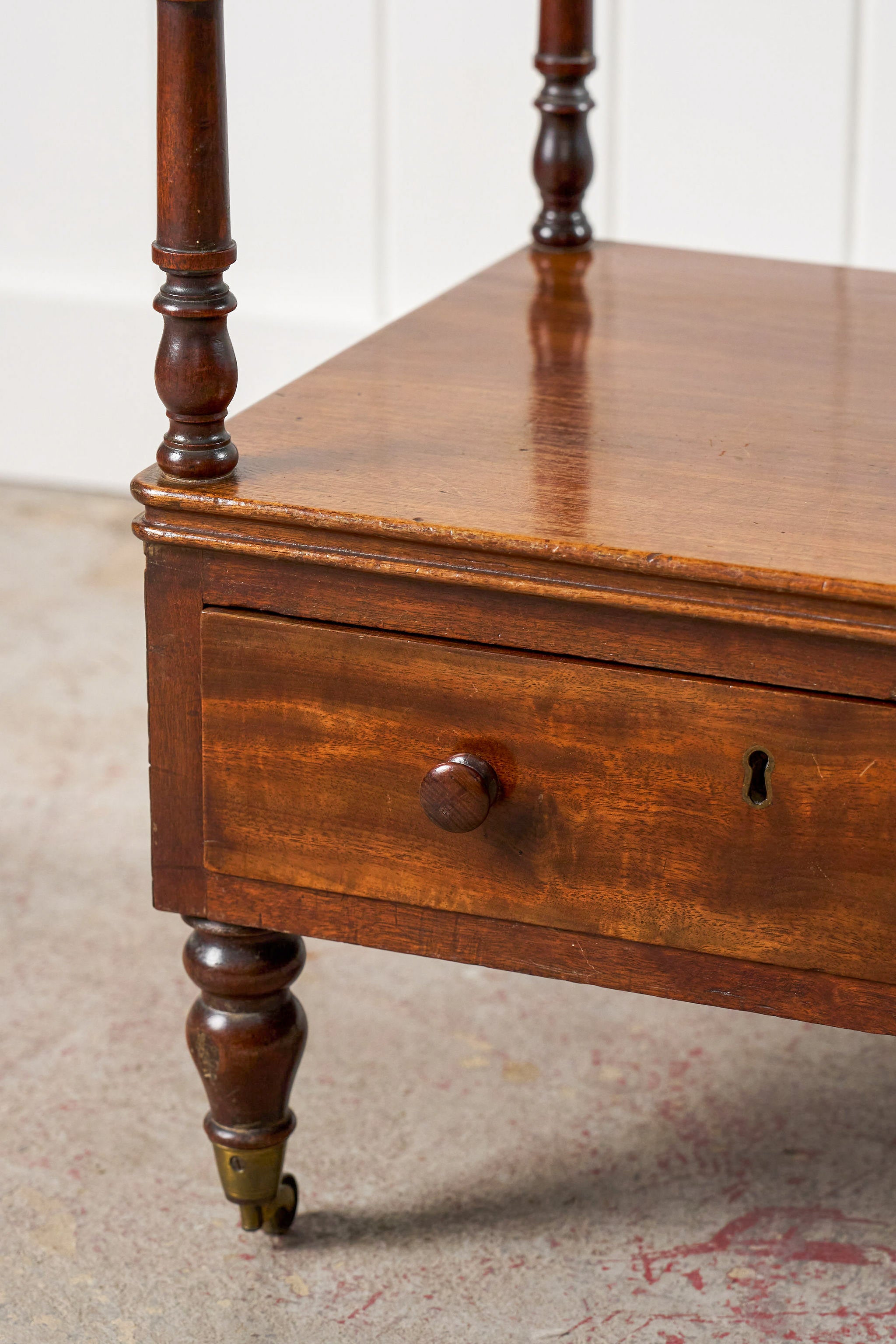 Three-Tier Regency Mahogany Whatnot