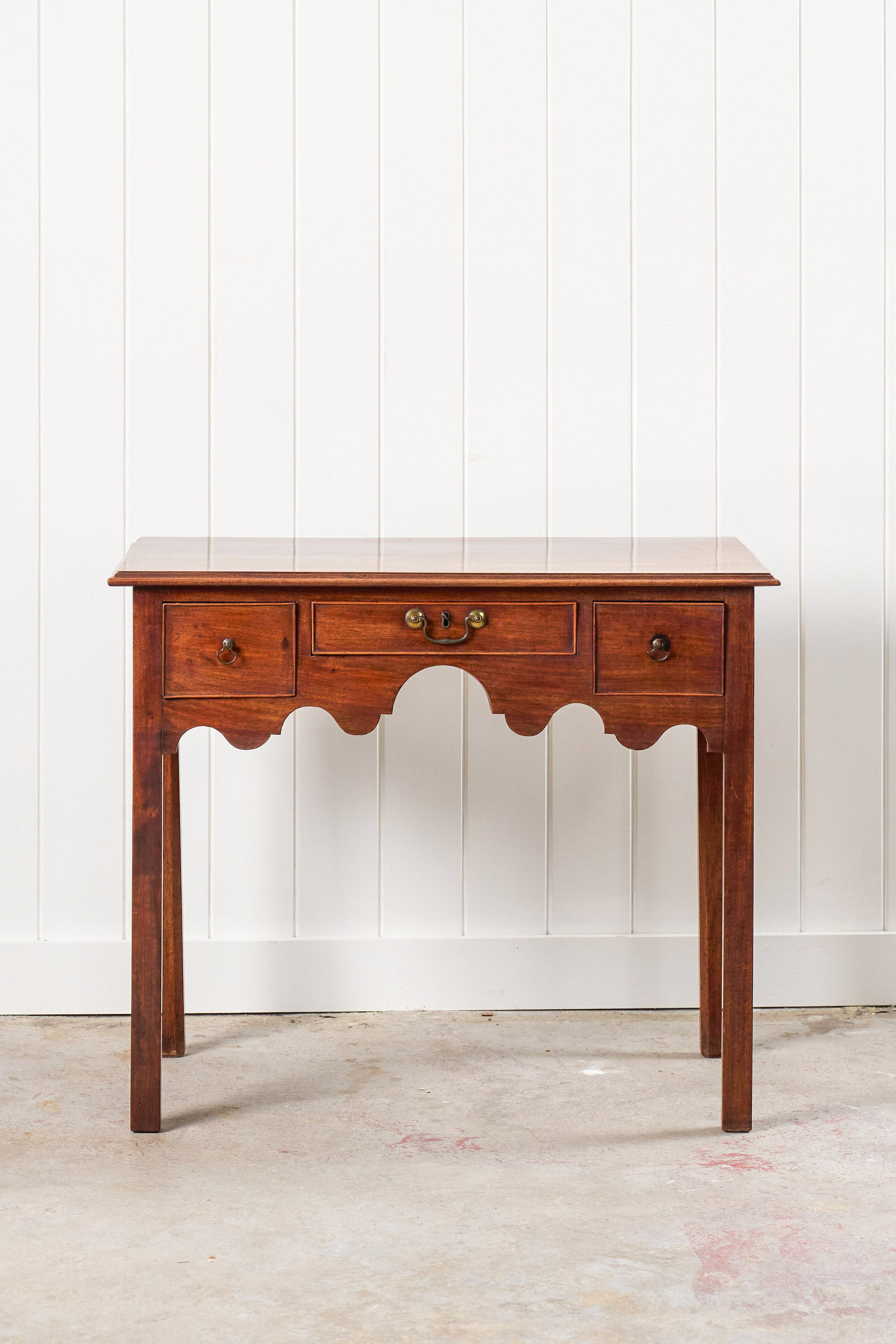 George III Mahogany 3-Drawer Lowboy