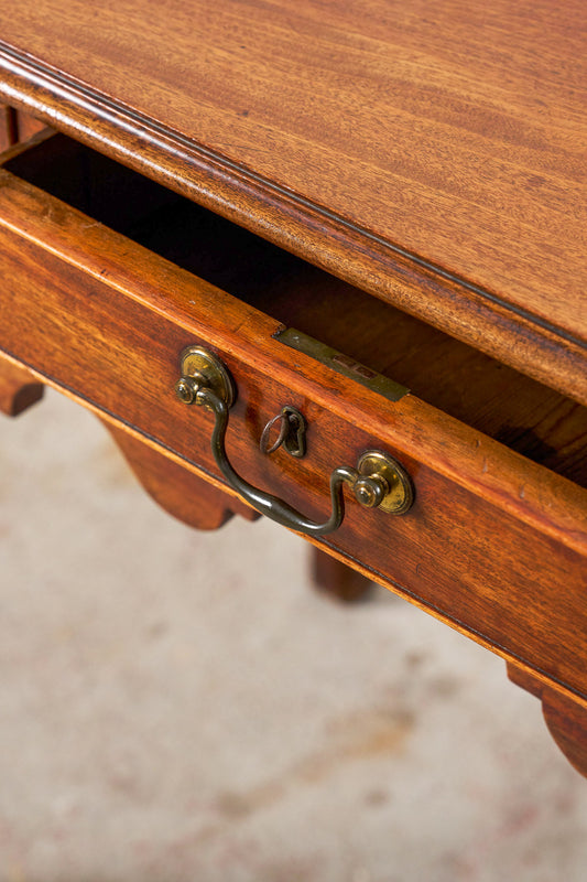 George III Mahogany 3-Drawer Lowboy