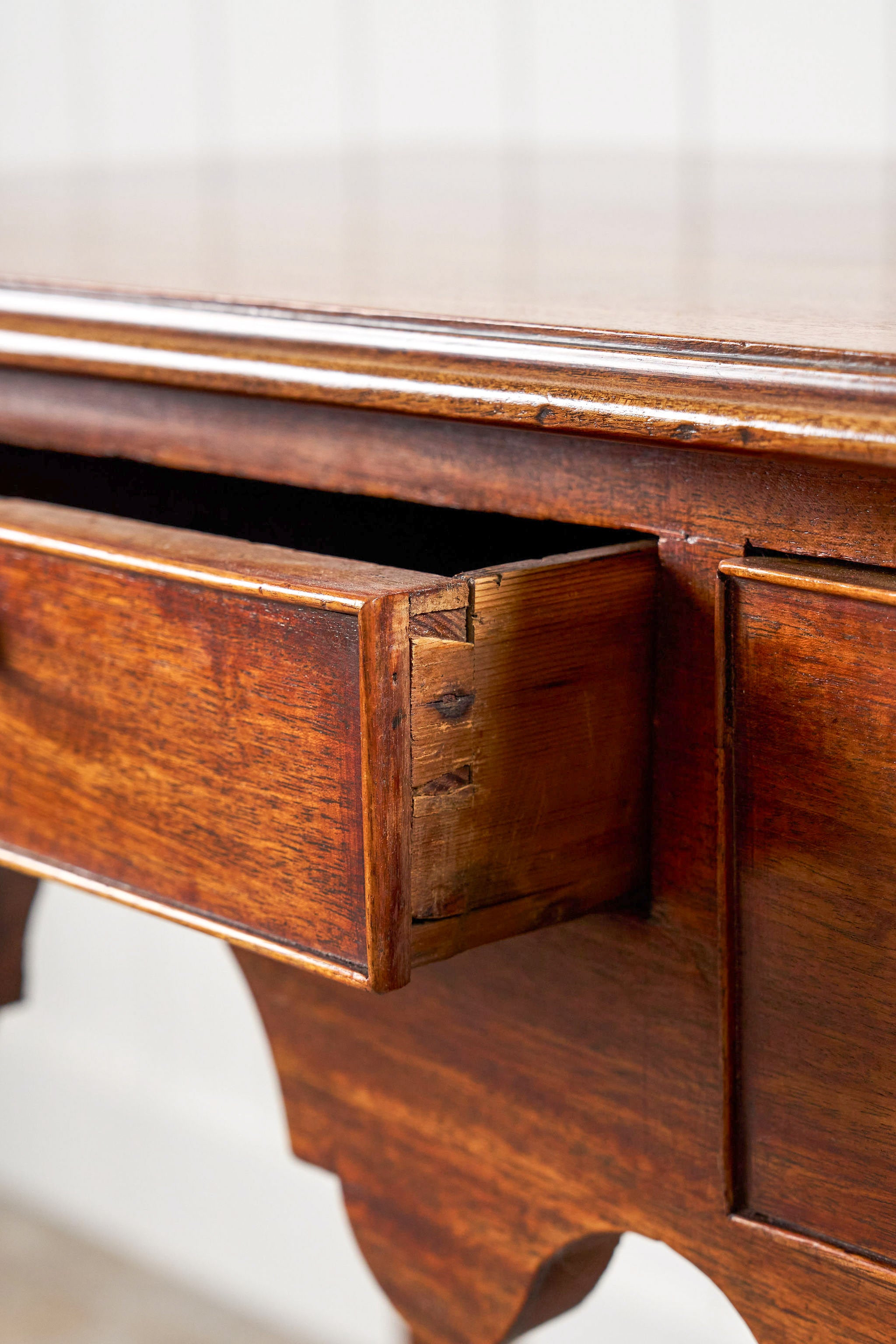 George III Mahogany 3-Drawer Lowboy
