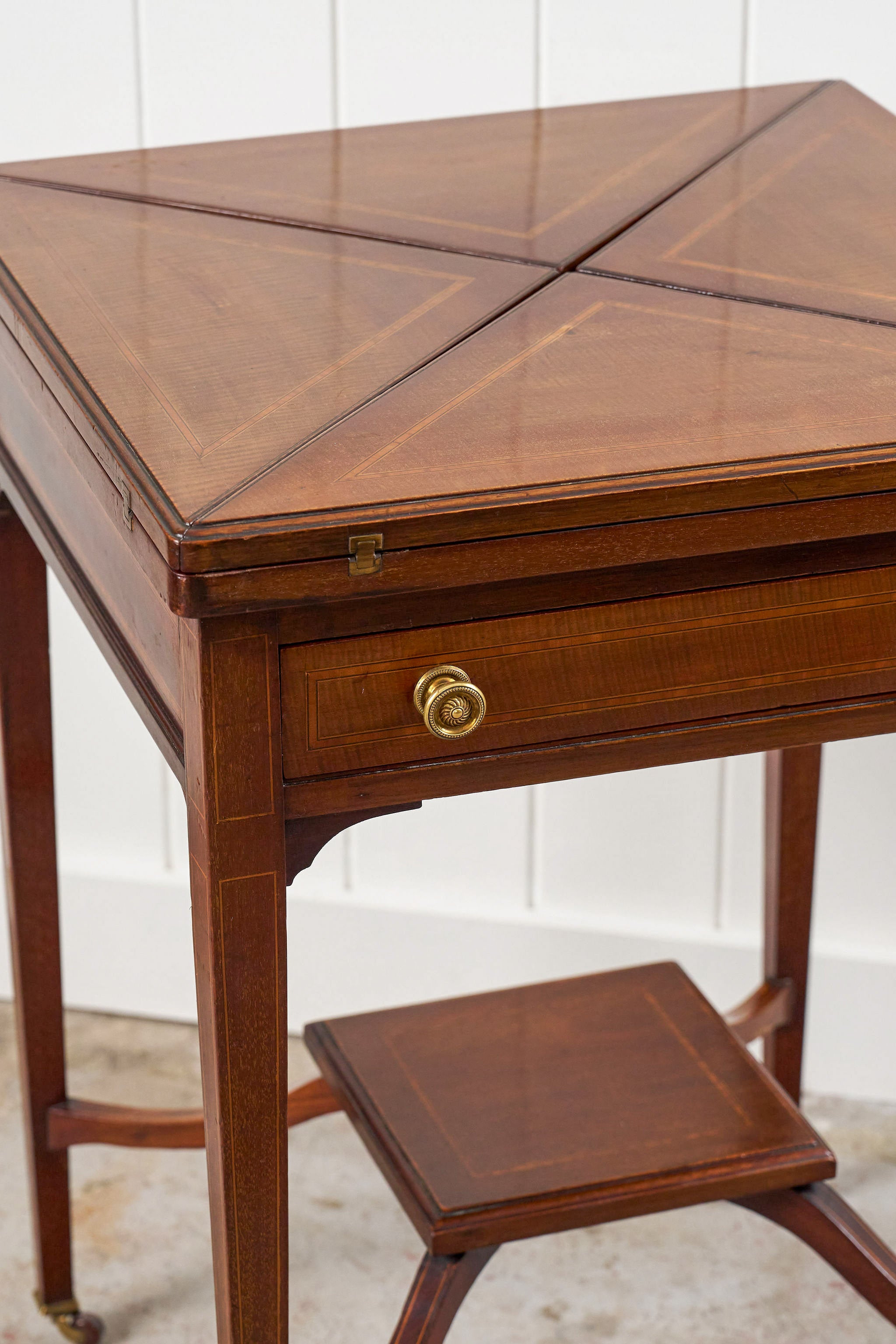 Edwardian Envelope Card Table