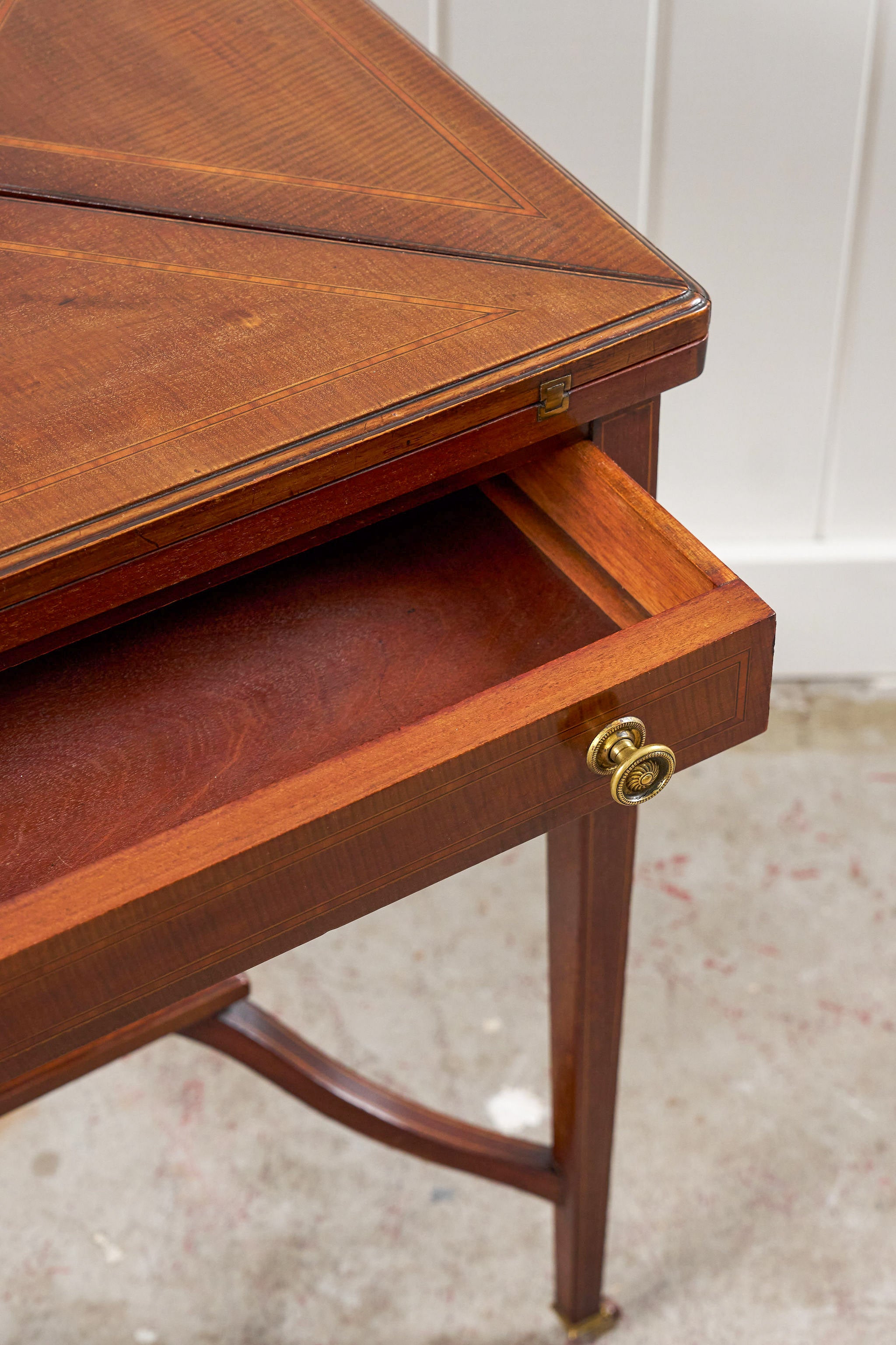 Edwardian Envelope Card Table