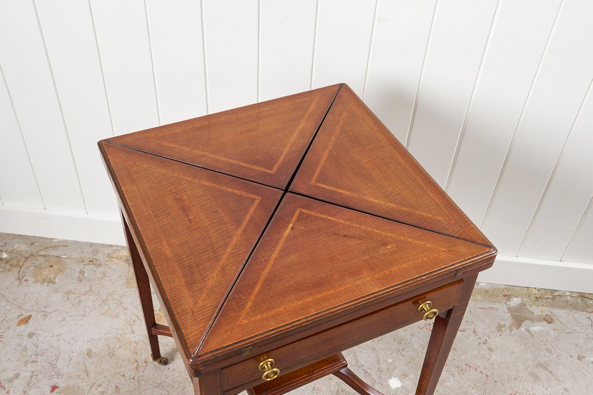 Edwardian Envelope Card Table