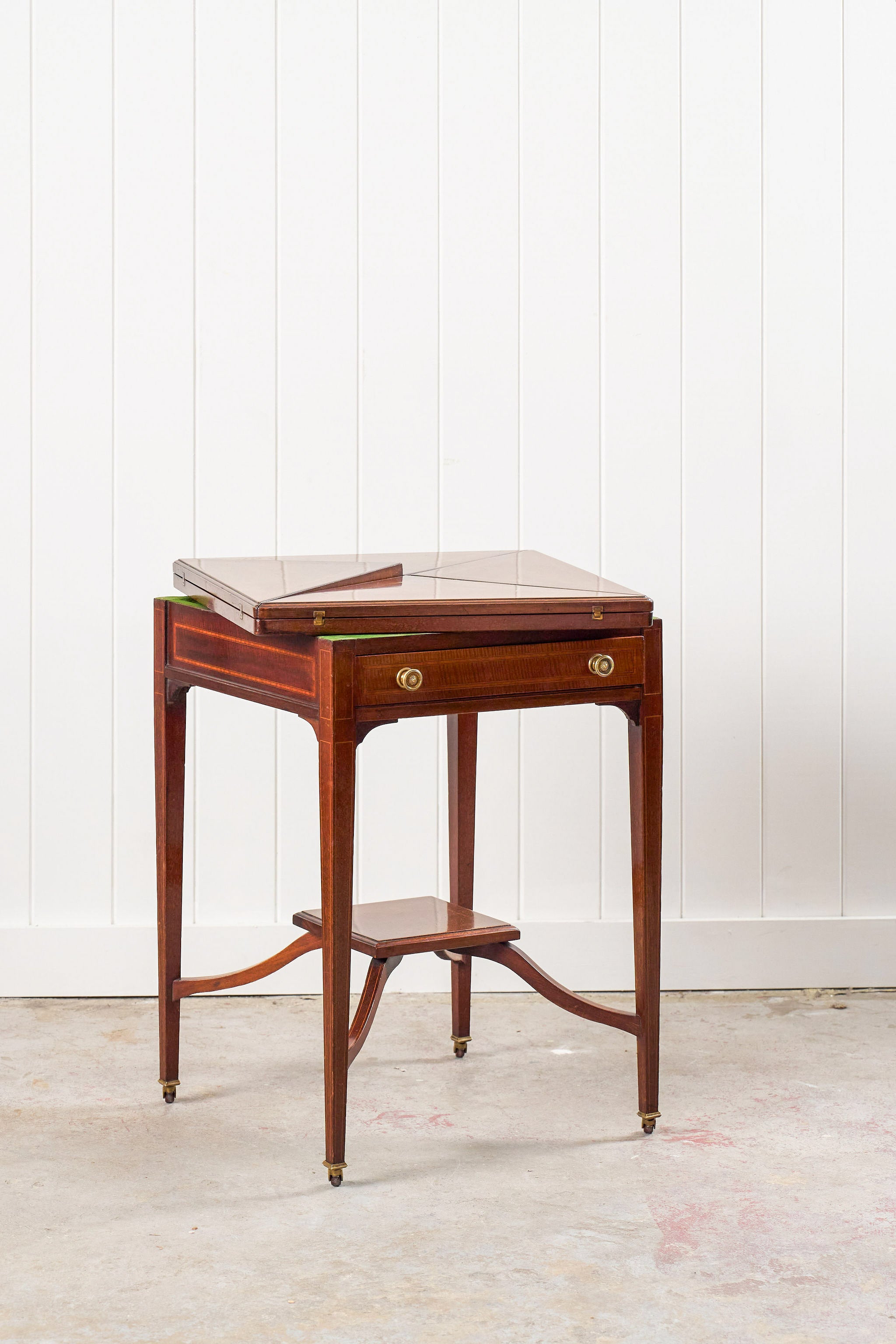 Edwardian Envelope Card Table