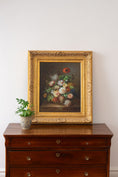 Load image into Gallery viewer, Large Framed Original Floral Painting on Canvas
